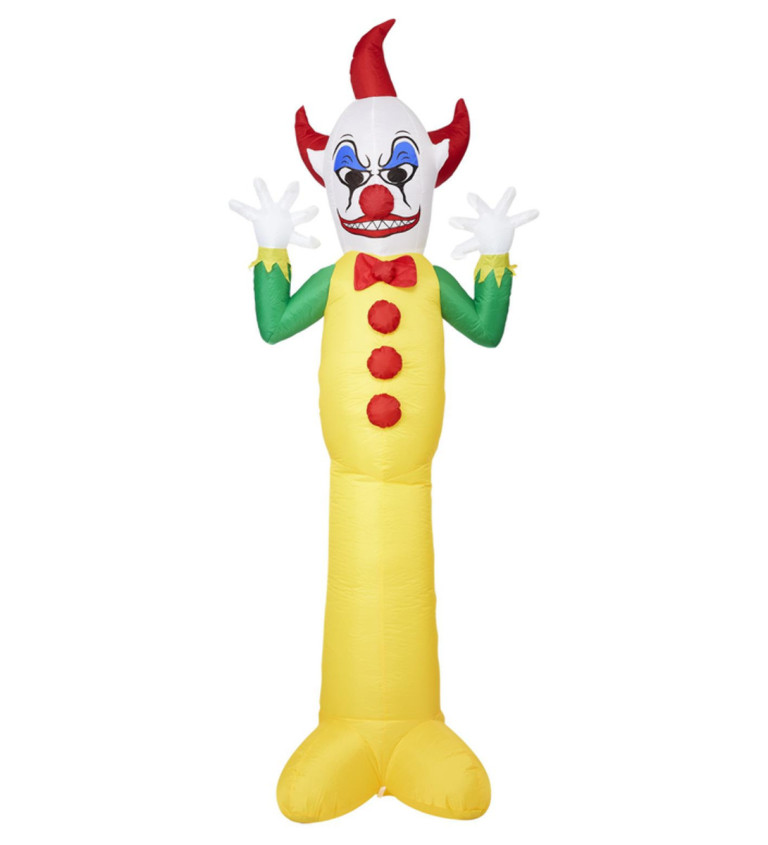 Nafukovací dekorace - strašidelný klaun