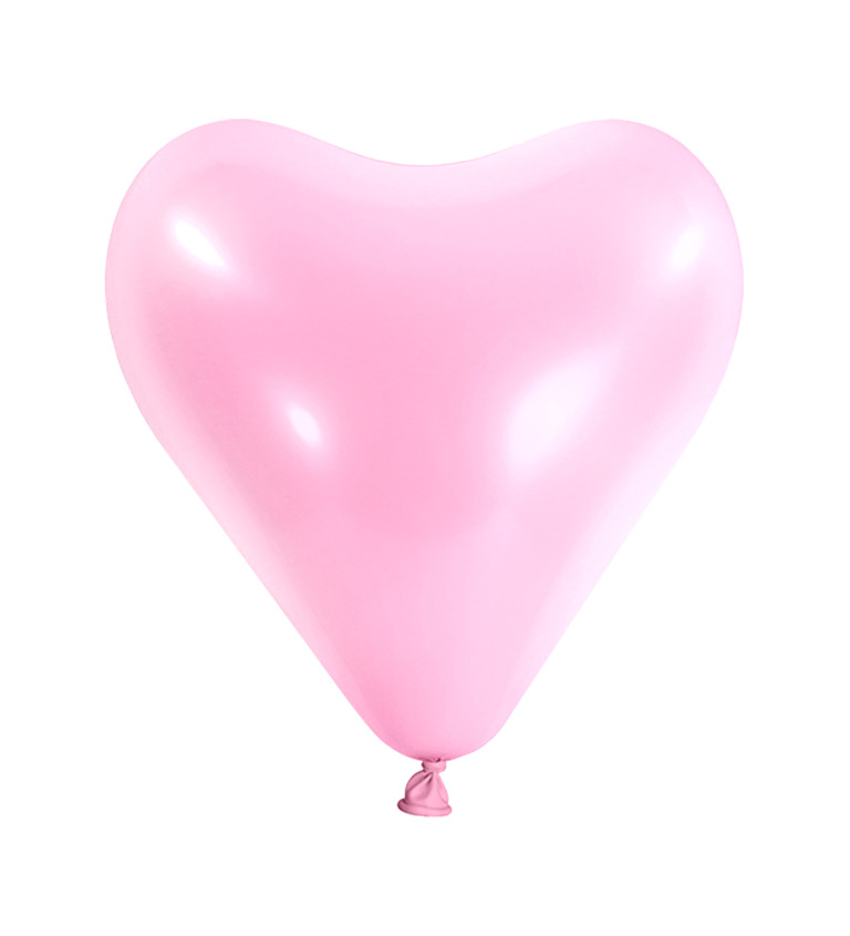 Latexový balónek světle růžové srdce