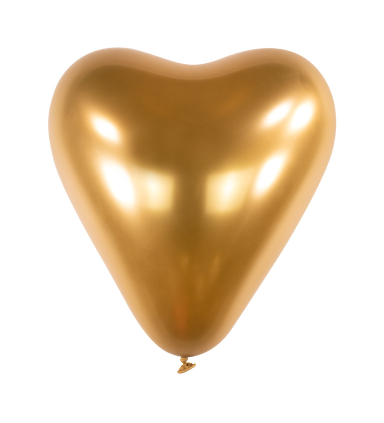 Latexový balónek zlaté srdce