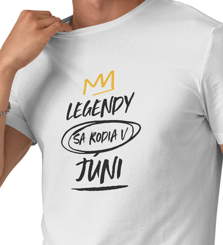 Pánské tričko bílé - Legendy v júni