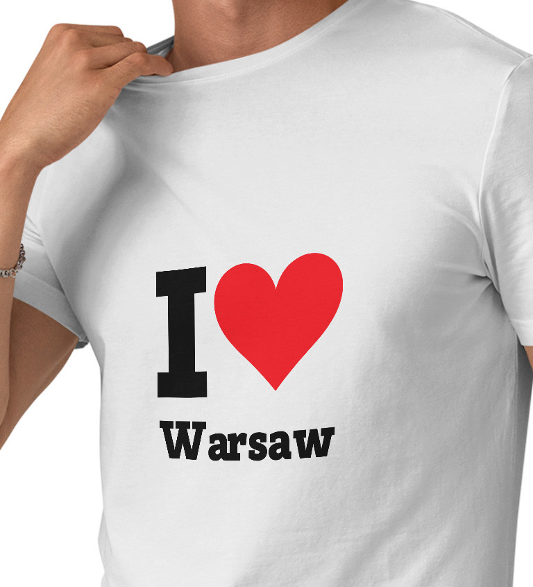 Pánské triko - I love Warsaw