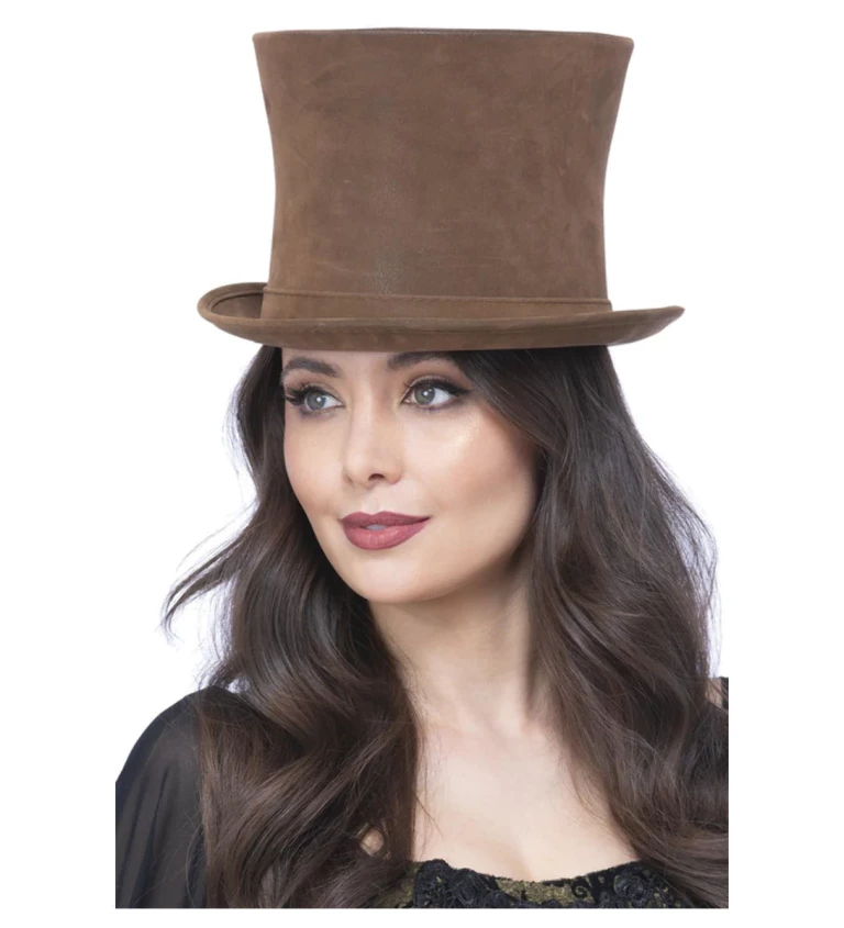 Viktoriánský hnědý klobouk