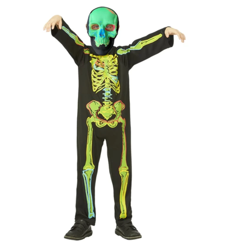 Dětský kostým Neon Skeleton