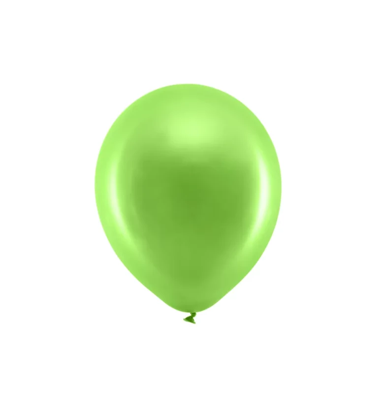 Světle zelené latexové balónky