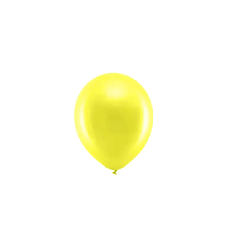 Metalické žluté balónky