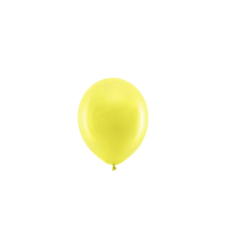 Pastelové žluté balónky