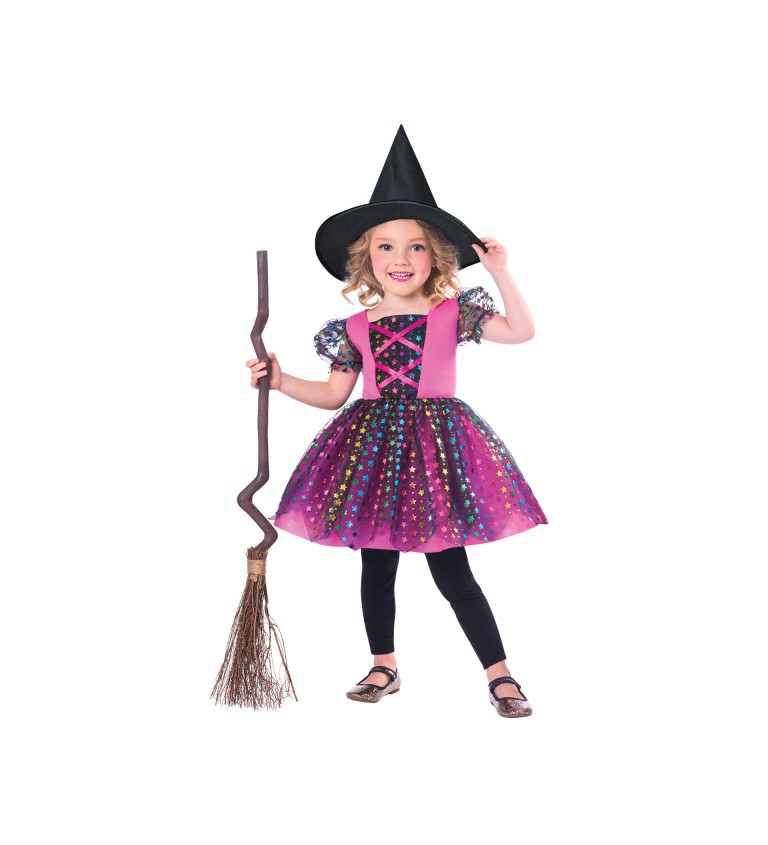 Dětský kostým Rainbow Witch