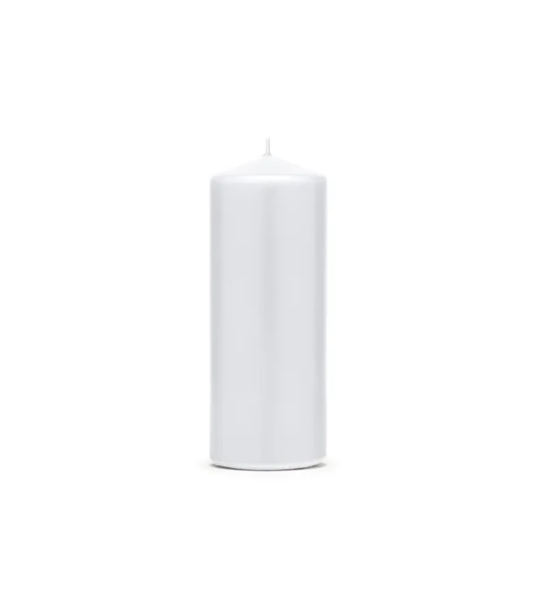 Dekorační bílá svíčka