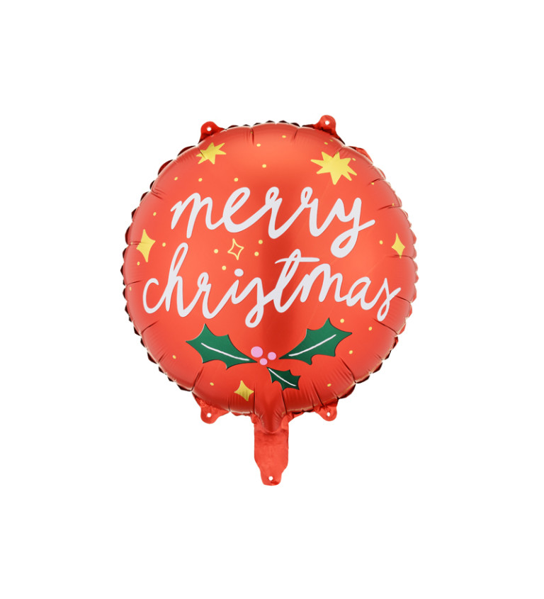 Červený balón Christmas