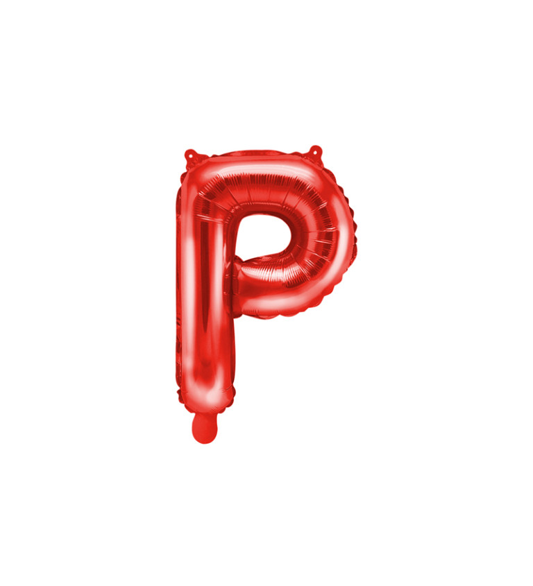 Malé červené písmeno - P