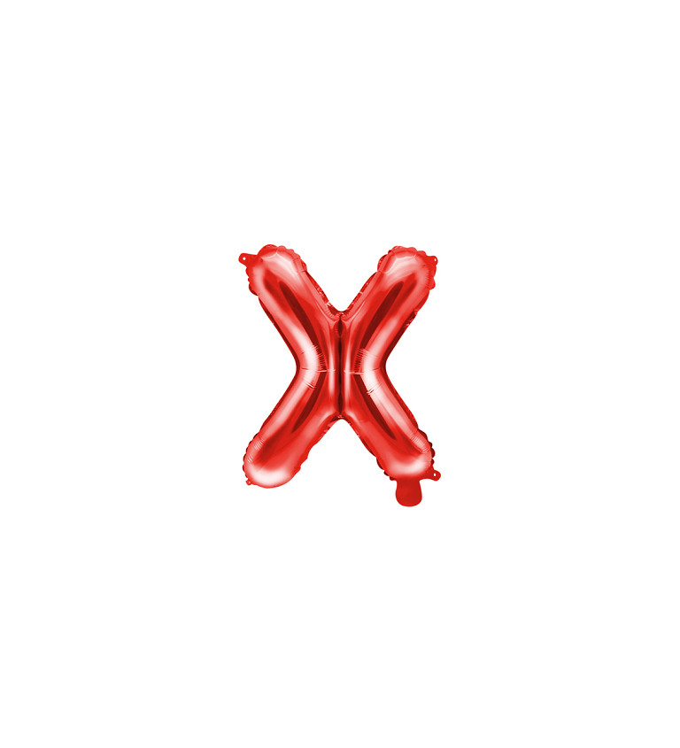 Malé červené písmeno - X
