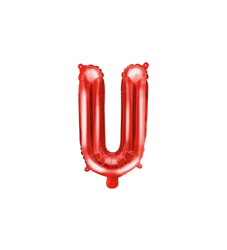 Malé červené písmeno - U