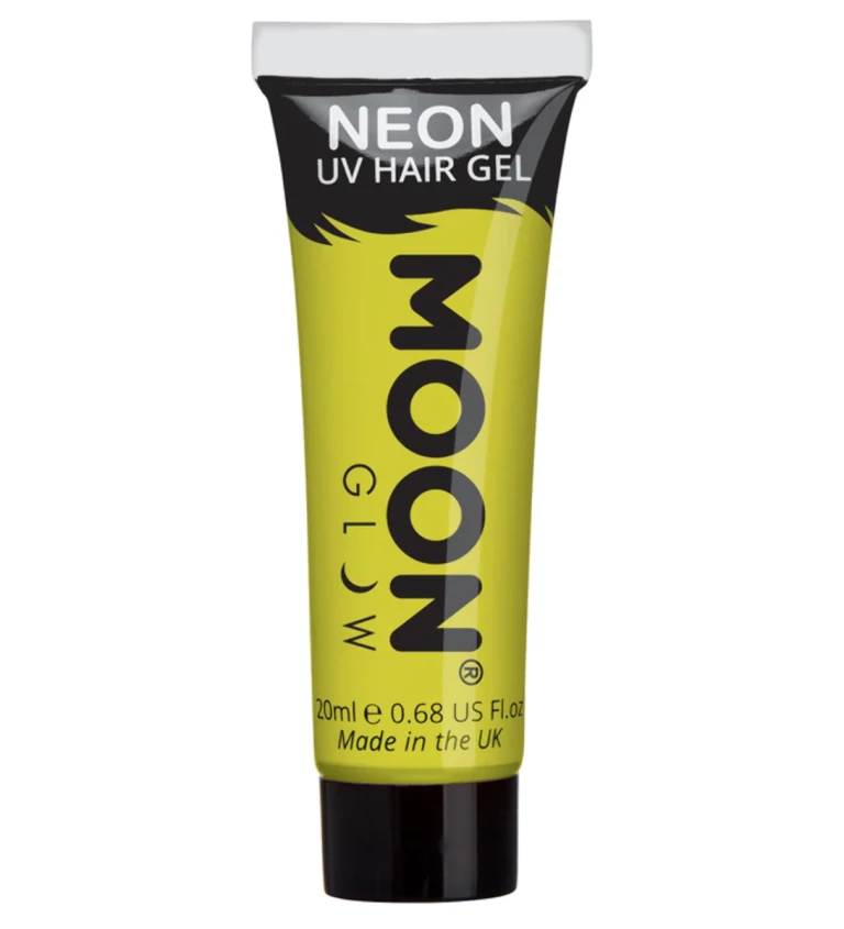 Žlutý UV gel na vlasy
