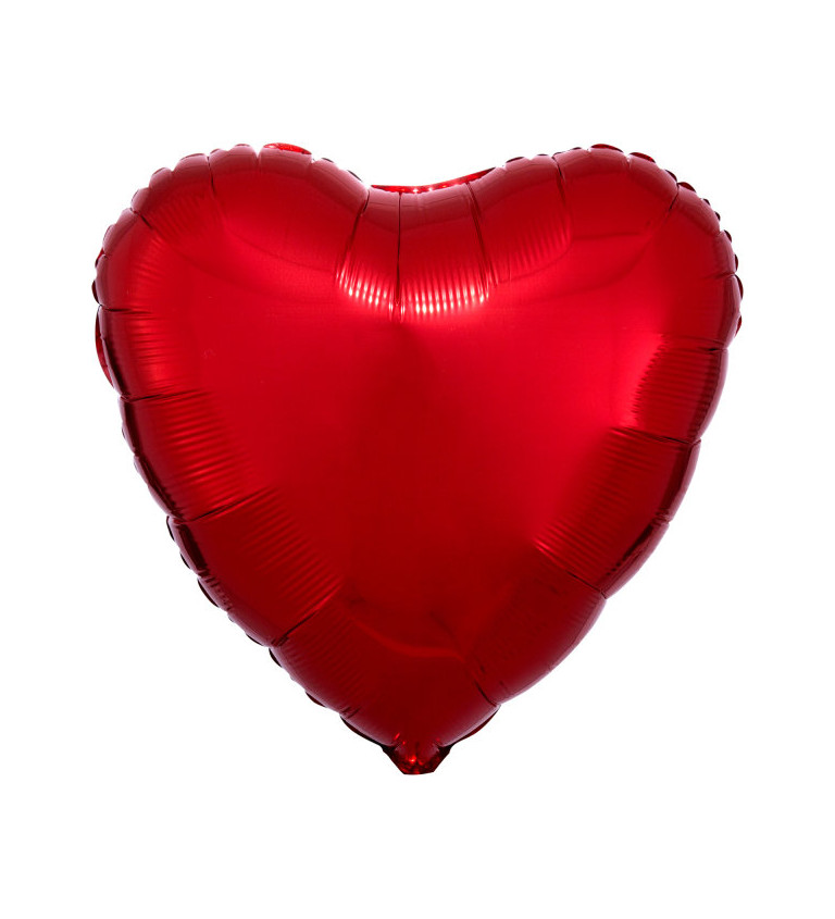 Velké srdce červený balónek