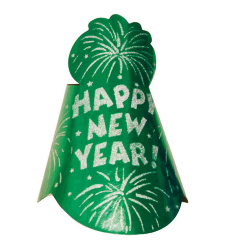 Čepice novoroční zelená