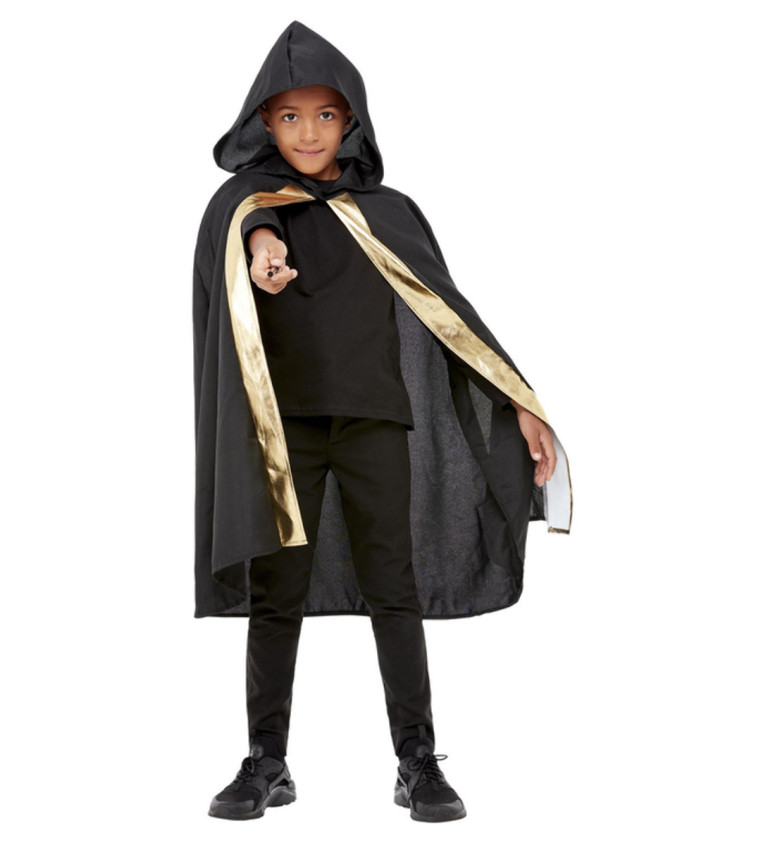 Čarodějnický dětský plášť s kapucí