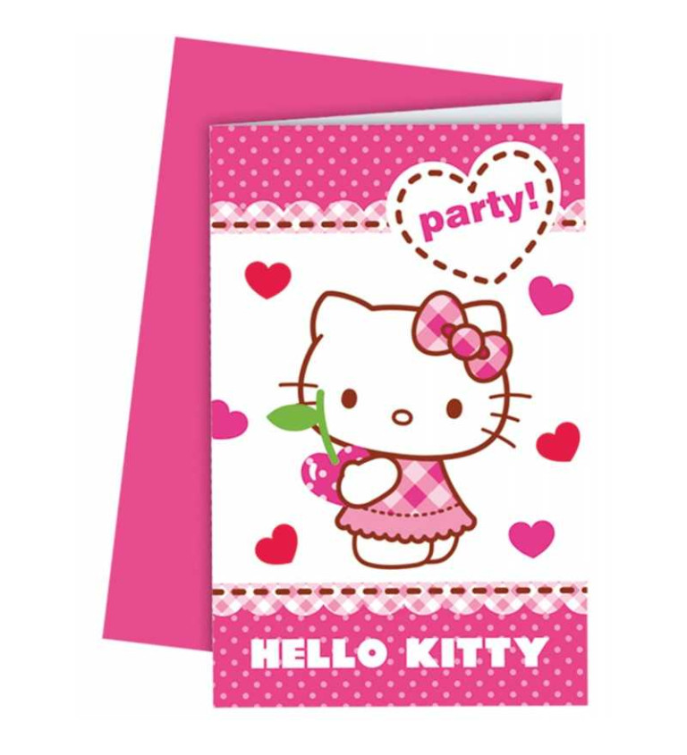 Pozvánky - Hello Kitty