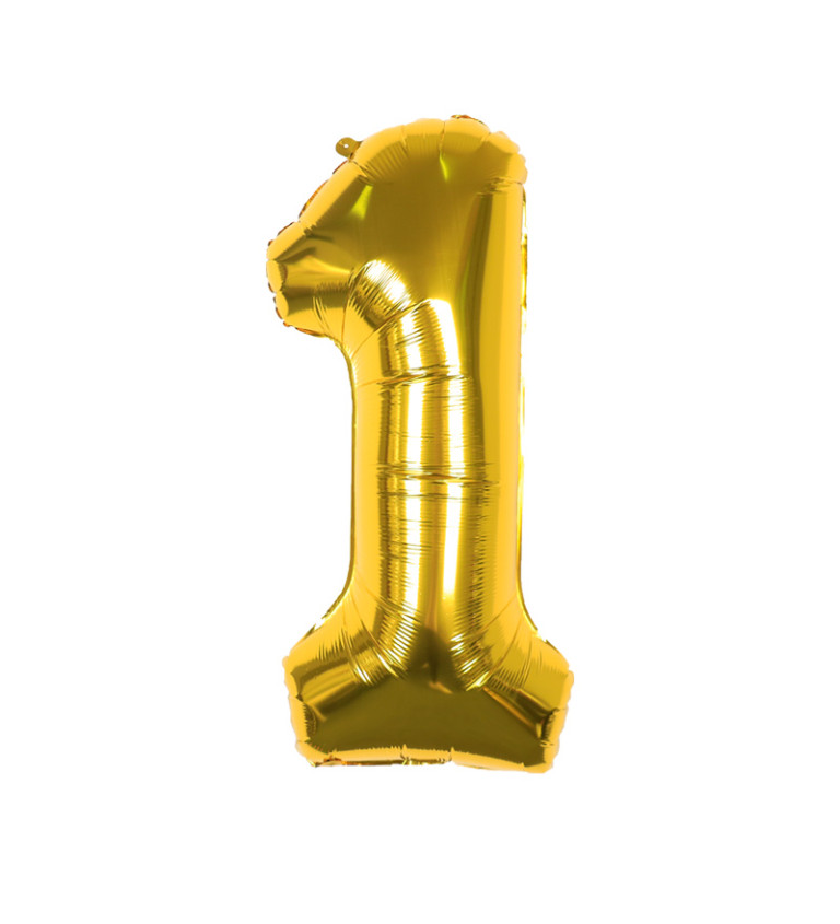 Fóliový balónek - Číslo 1 zlaté