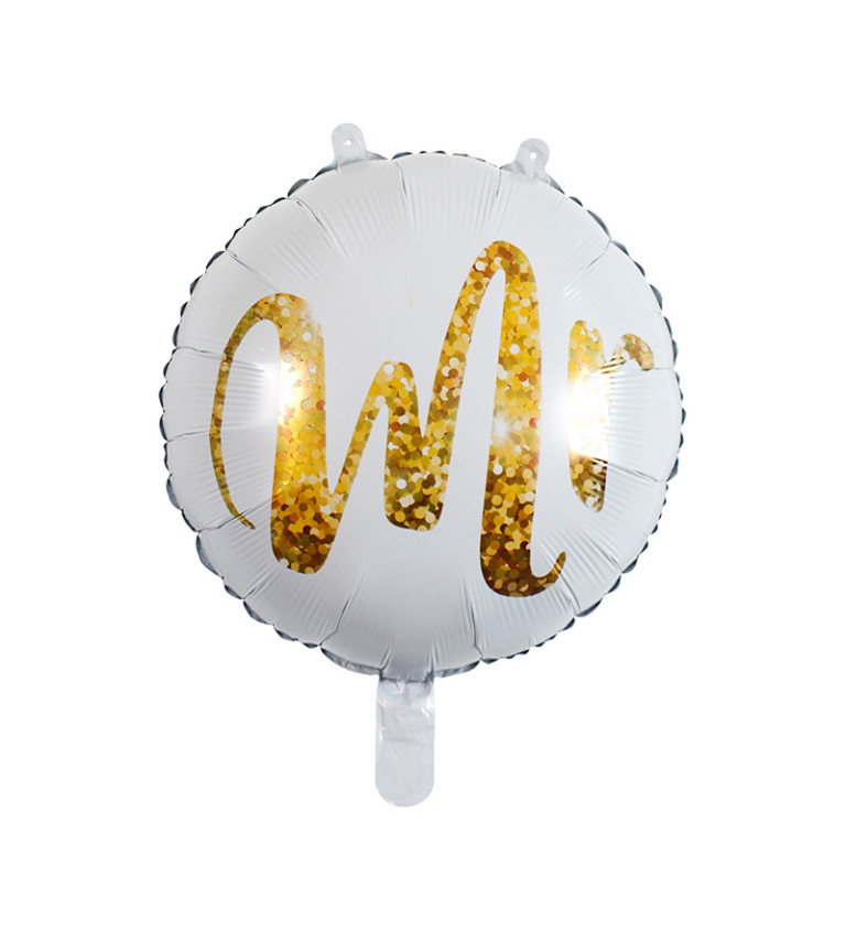 Fóliový balónek - Mr, zlatý