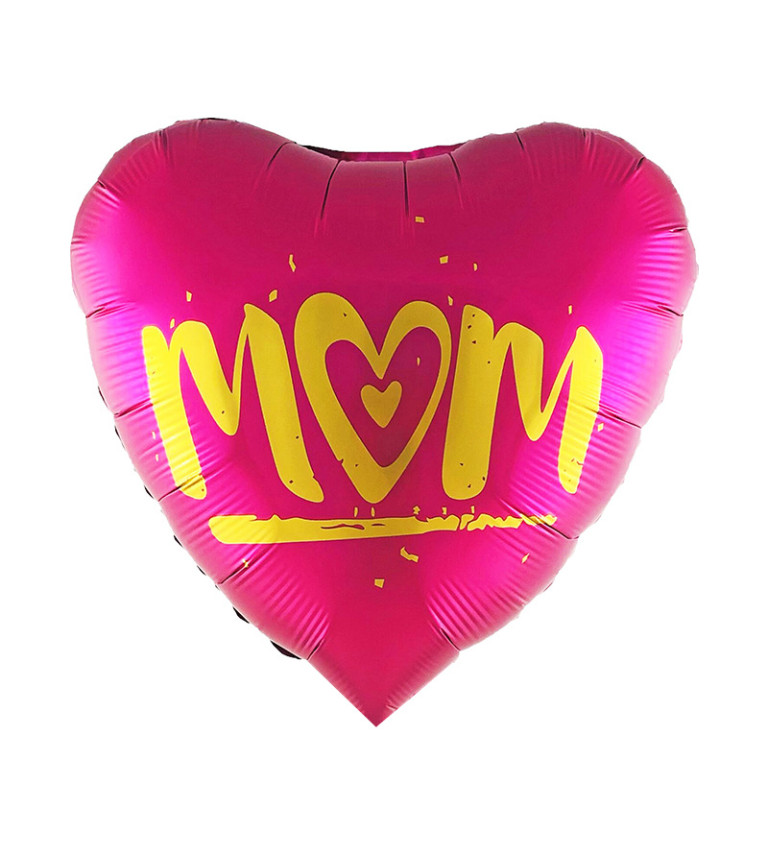 Fóliový balónek Mom růžový 45 cm