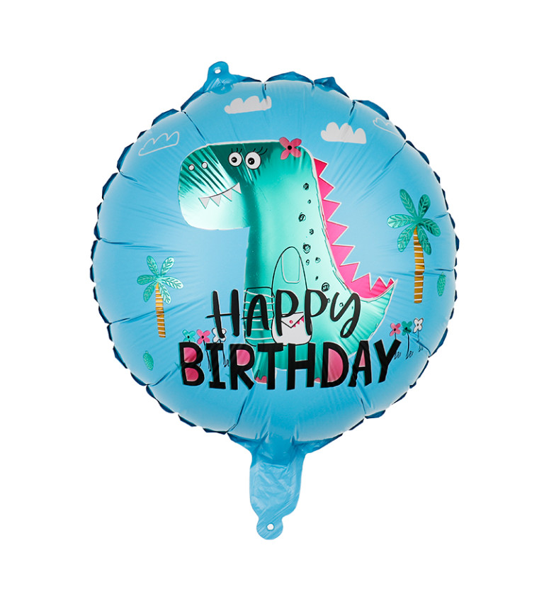 Fóliový balónek - Dino happy birthday