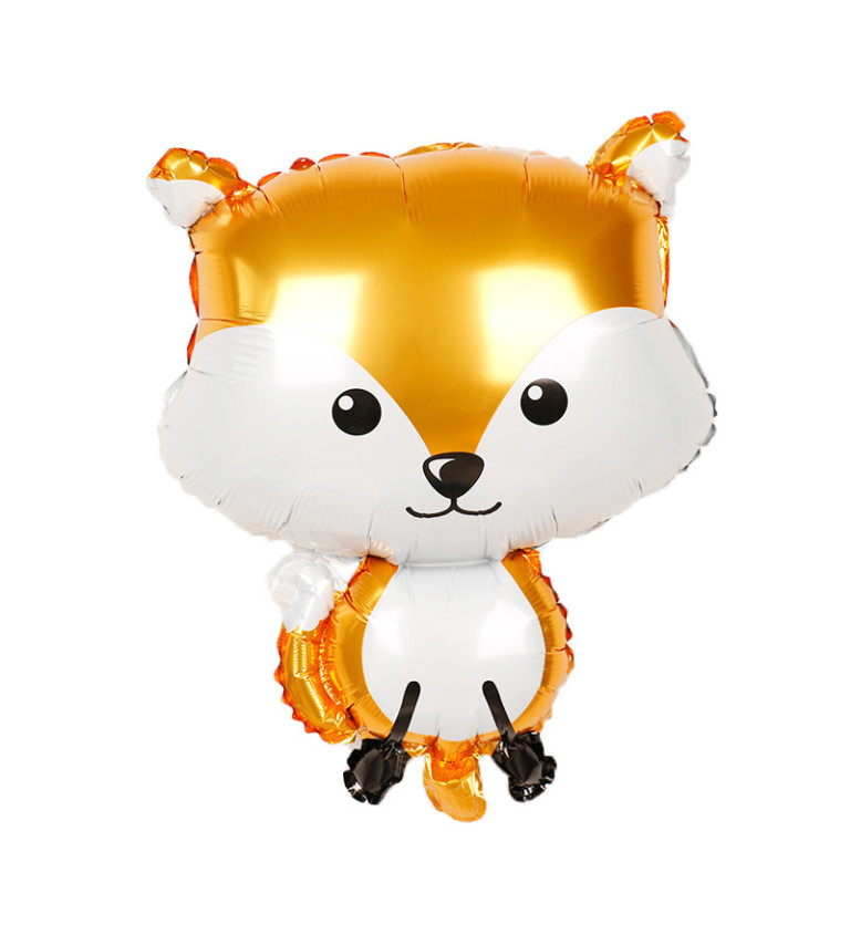 Fóliový balónek Liška oranžová
