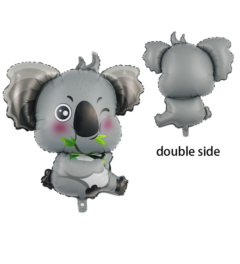 Fóliový balónek Koala šedá
