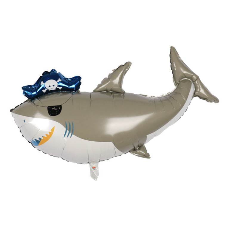 Fóliový balónek - Žralok, pirát