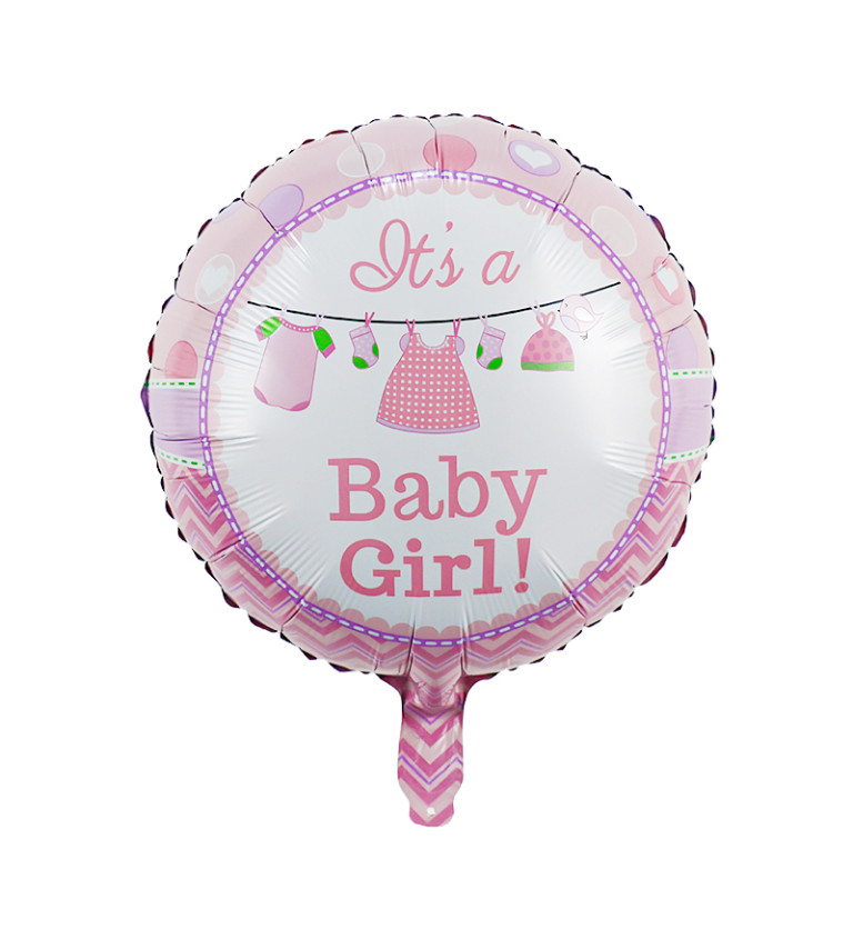 Fóliový balónek - Happy birtday holčička