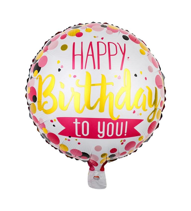 Fóliový balónek - Happy birthday to you