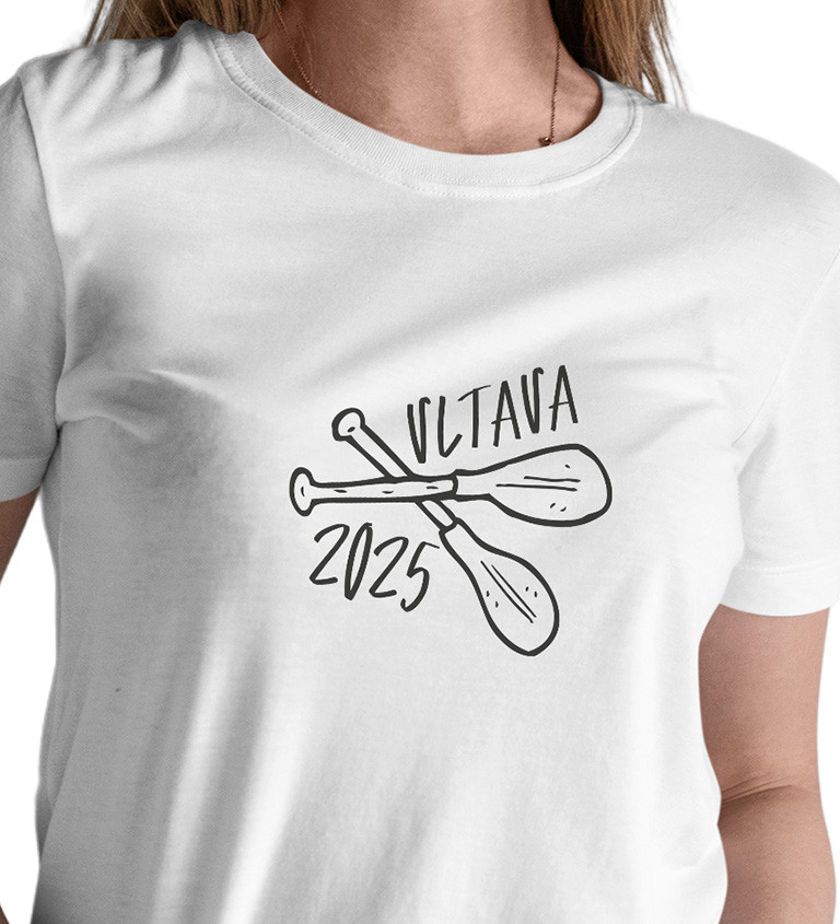 Dámské tričko bílé - Vltava 2025