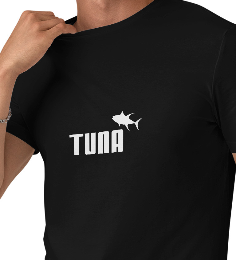 Pánské tričko černé - Tuna