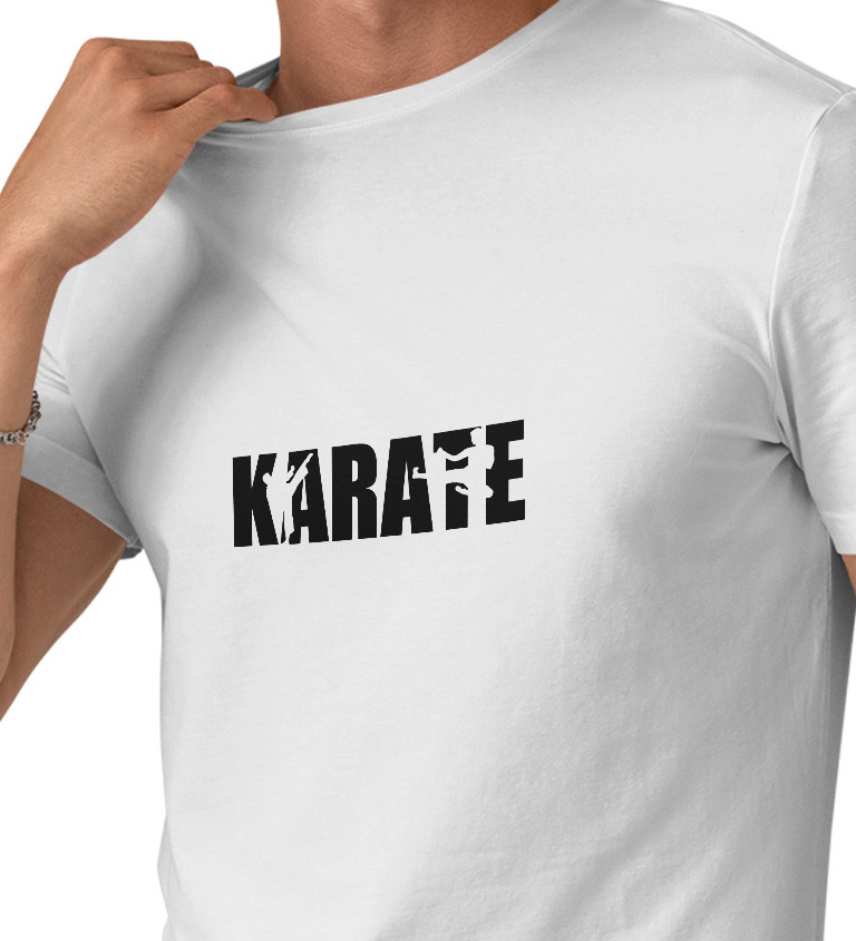 Pánské tričko bílé - Karate