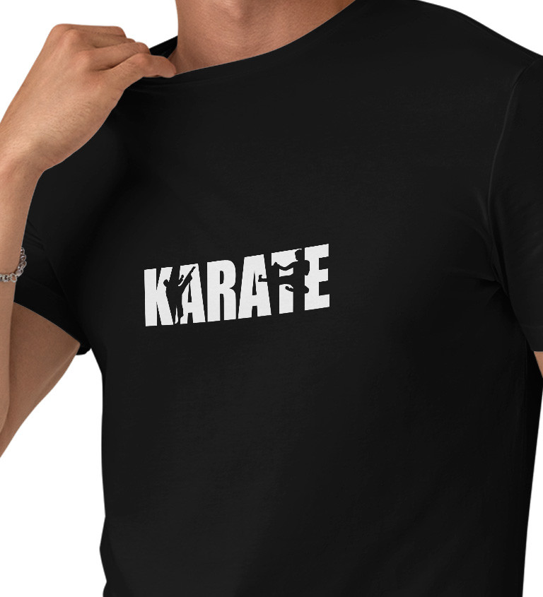 Pánské tričko černé - Karate