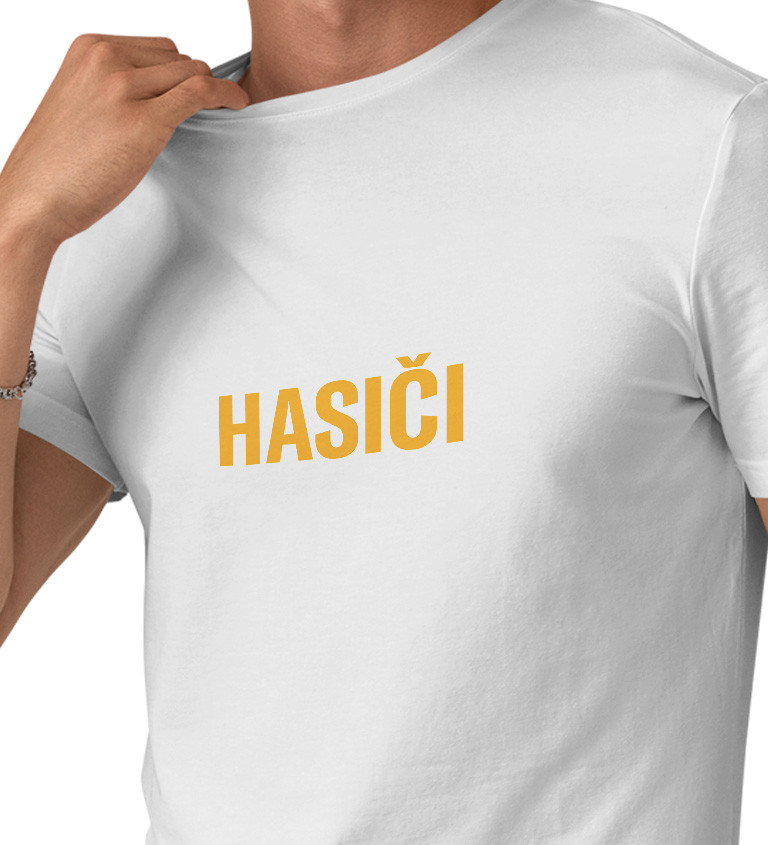 Pánské tričko bílé - Hasiči