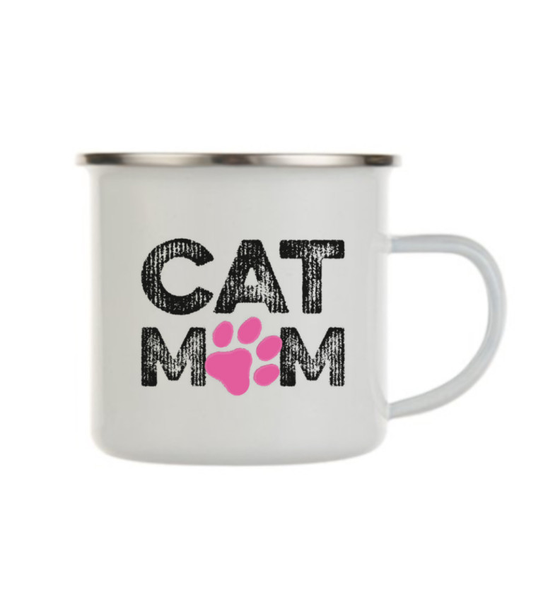 Plecháček bílý - Best cat mom ever