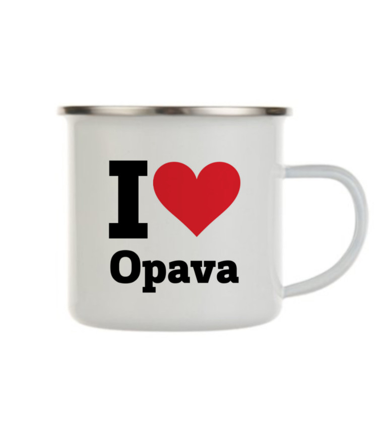 Plecháček bílý - I love Opava