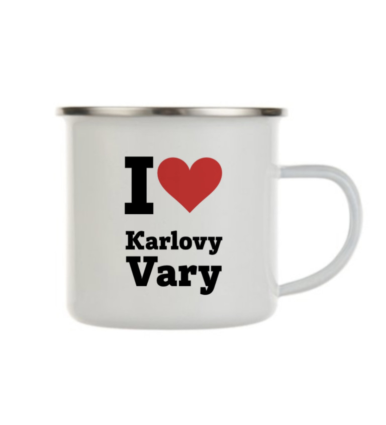 Plecháček bílý - I love Karlovy Vary