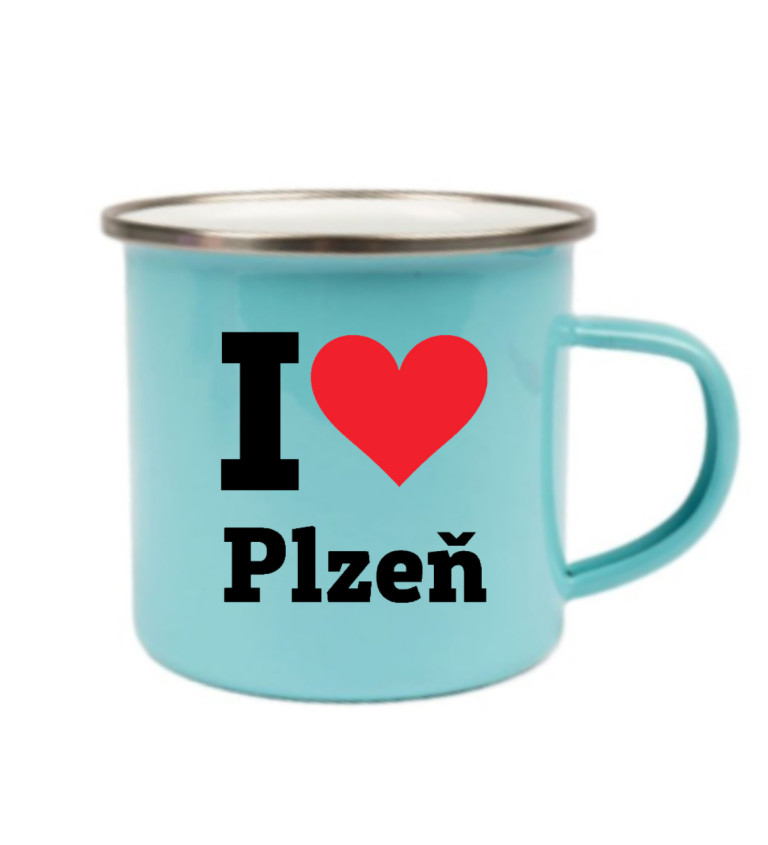 Plecháček modrý - I love Plzeň