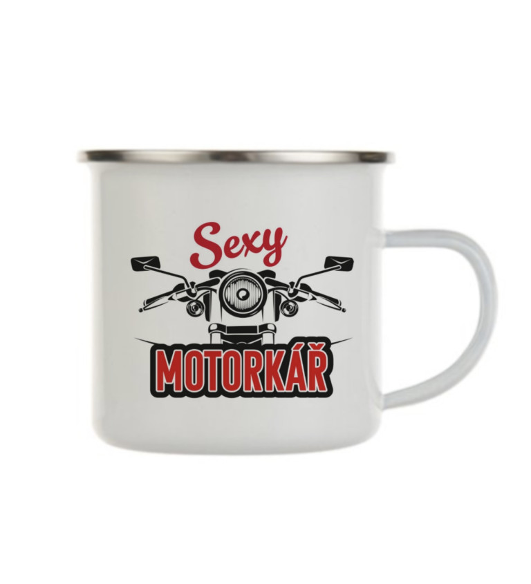 Plecháček bílý - Sexy motorkář