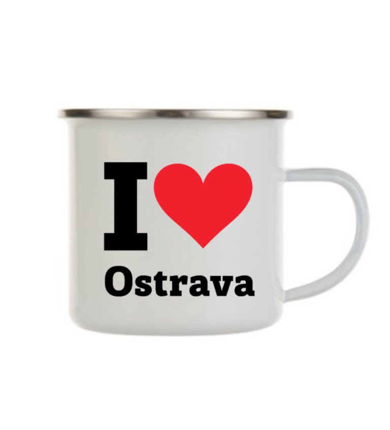 Plecháček bílý - I love Ostrava