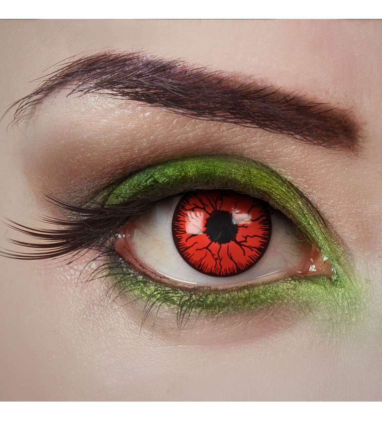 Kontaktní čočky jednodenní Blood veins