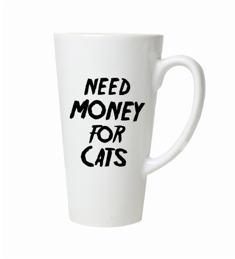 Latte hrnek - Need money for cats