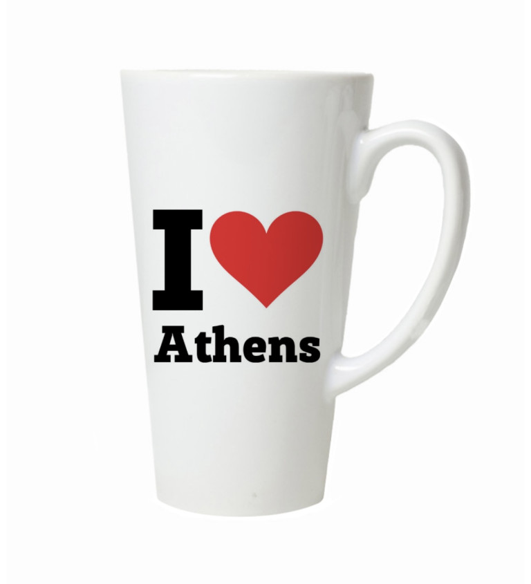 Latte hrnek - I love Athens