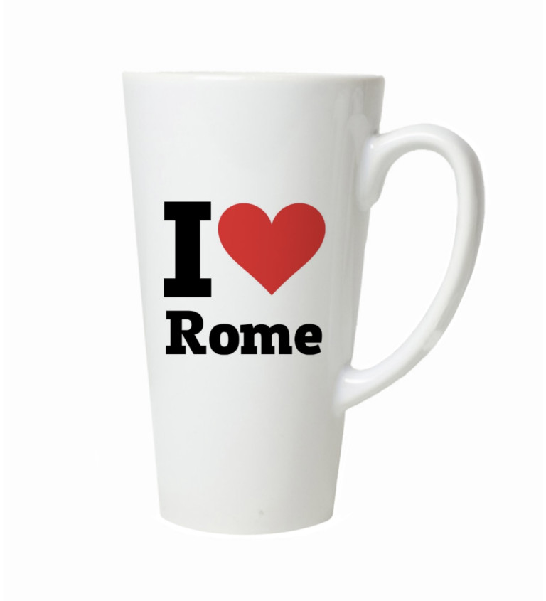 Latte hrnek - I love Rome