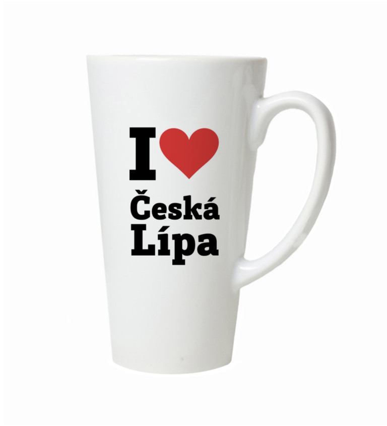 Latte hrnek - I love Česká Lípa