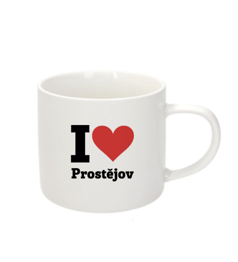 Espresso hrnek - I love Prostějov