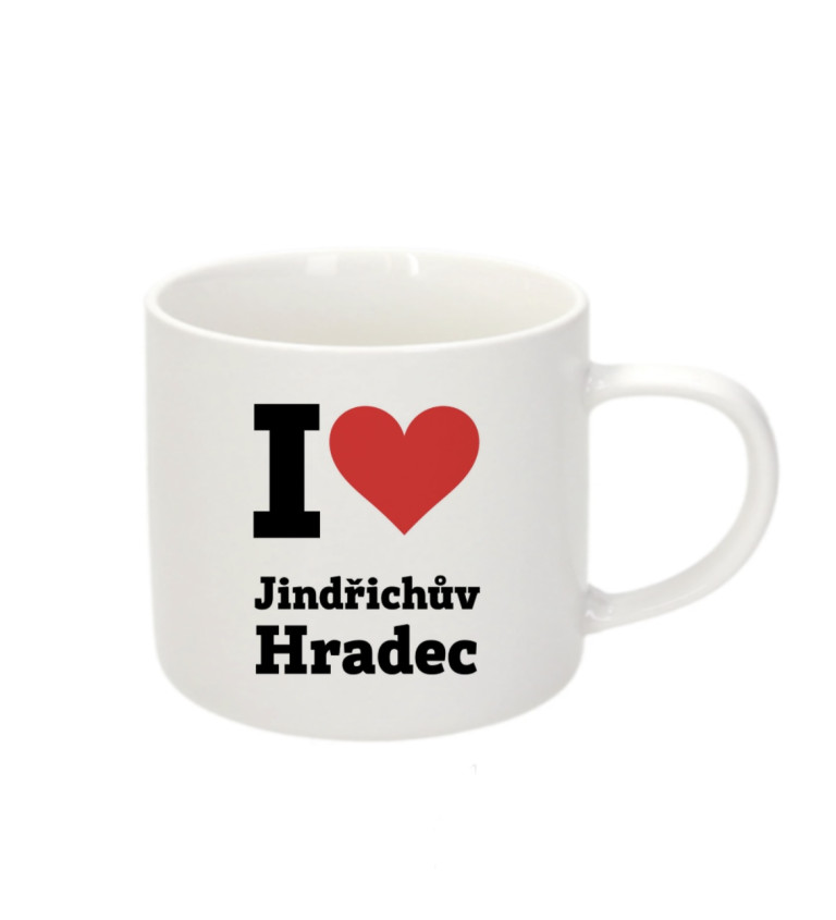 Espresso hrnek - I love Jindřichův Hradec