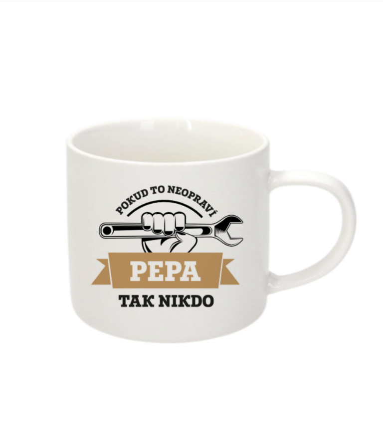 Espresso hrnek - Pokud to neopraví Pepa, tak nikdo