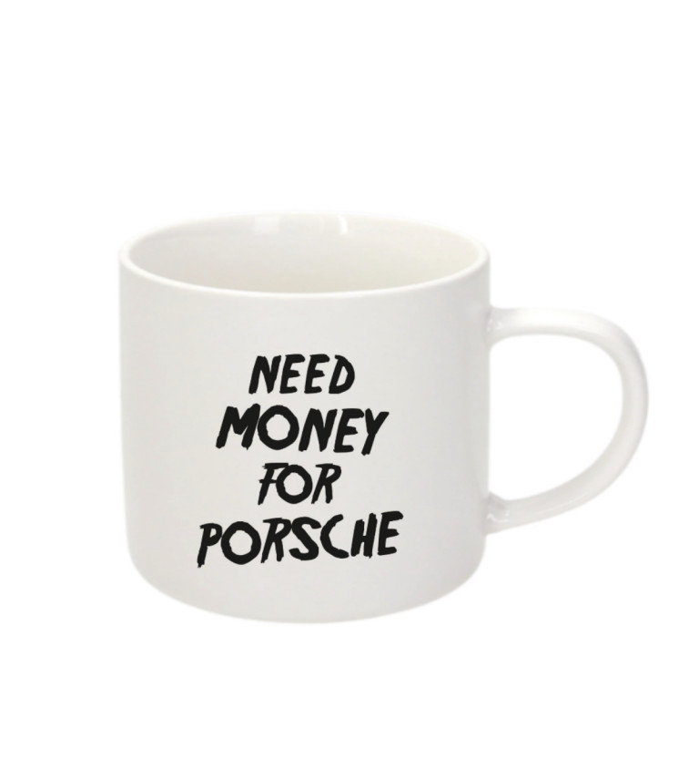 Espresso hrnek - Need money for porsche